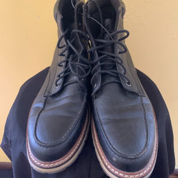 Rocawear Black Leather High Top Boots